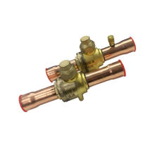 Acessórios de tubo de cobre Série de válvula Modelo GBC 1/4 Ajuste de tubo Válvula de esfera de latão